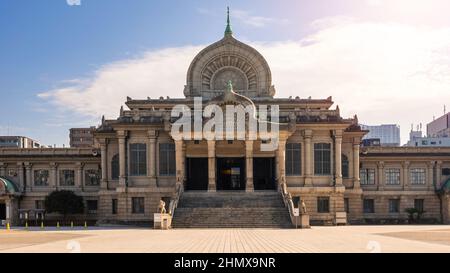 Honganji Temple located in the Tsukiji district. Jodo Shinshu Buddhist temple and the architecture was designed based on ancient Indian styles. Stock Photo