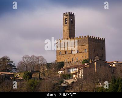 Italy Tuscany Arezzo Poppi village the castle of Conti Guidi