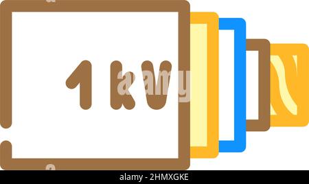 medium voltage cables icon color illustration Stock Vector Image & Art ...
