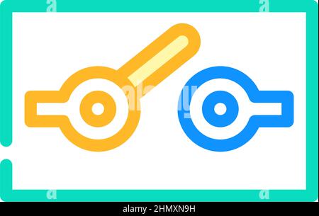 spst electrical mechanism icon color illustration Stock Vector Image ...