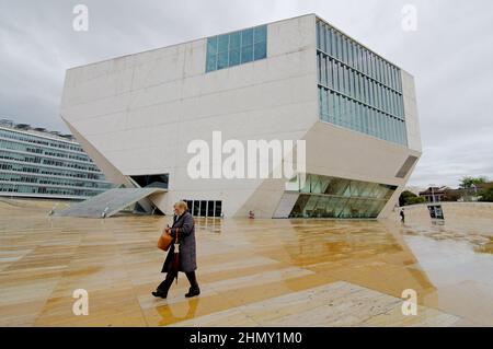 The iconic Casa da Musica concert hall in Porto. Stock Photo