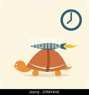 Vector image of a tao rocket. Easy editable layered vector illustration. Stock Vector