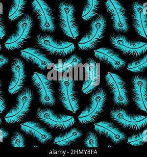 Feather Pattern Design Background Illustration Stock Vector