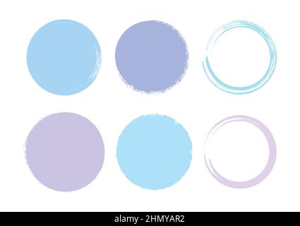 Brush Circle Logo Template Vector Stock Vector Image & Art - Alamy
