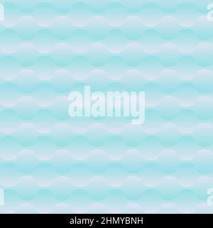 Light Turquoise 3D Geometric Wave Pattern Stock Vector