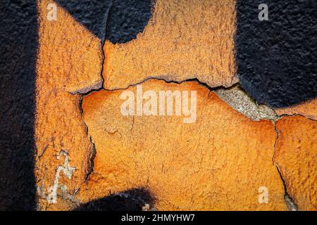 Background Texture Abstract Orange Black Weathered Grunge Stone Wall Stock Photo