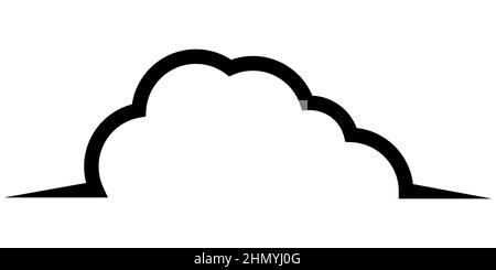 Cloud logo template for digital data storage information Stock Vector