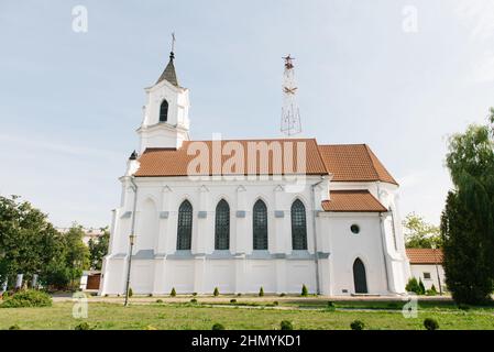 Minsk, Belarus. August 2021. Zolotogorsky Church of the Holy Trinity of St. Roch Stock Photo