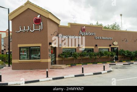 Doha, Qatar - January 16th 2022: An Applebee's restaurant in Doha, Qatar Stock Photo