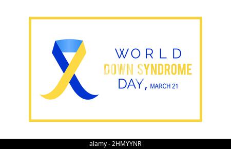 World Down Syndrome Day. Health awareness vector template for banner, card, poster, background. Stock Vector