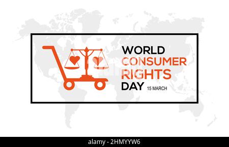 World Consumer Rights Day. Business of honesty vector template for banner, card, poster, background. Stock Vector