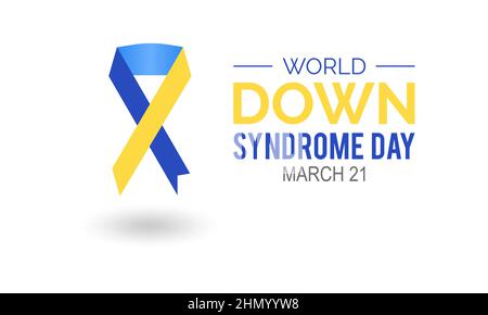 World Down Syndrome Day. Health awareness vector template for banner, card, poster, background. Stock Vector