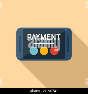 Payment icon flat vector. Money pay Stock Vector
