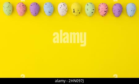 Concept of Easter, Happy Easter holidays concept, top view Stock Photo ...