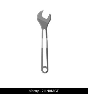 Expanding key on white backdrop. Simple vector illustration of expanding key isolated. Stock Vector