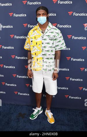 Lamar Jackson arrives at Michael Rubin's Fanatics Super Bowl Party at 3Labs  in Culver City, California on Saturday, February 12, 2022. (Photo By Conor  Duffy/Sipa USA Stock Photo - Alamy