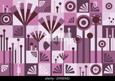 Abstract seamless vector flat pattern Stock Vector