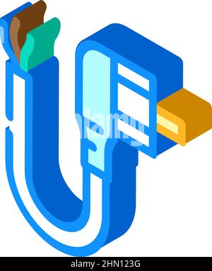 medium voltage cables isometric icon vector illustration Stock Vector ...