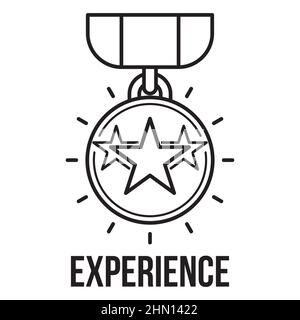 Award for services or professional skills.Highly qualified specialist. Vector icon isolated on white background. Stock Vector