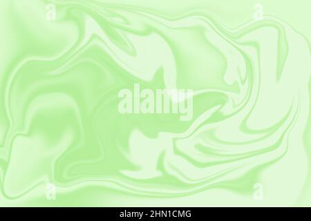 Liquid abstract pale marble texture background image in green  can be used as your poster, card, banner design etc. Stock Photo