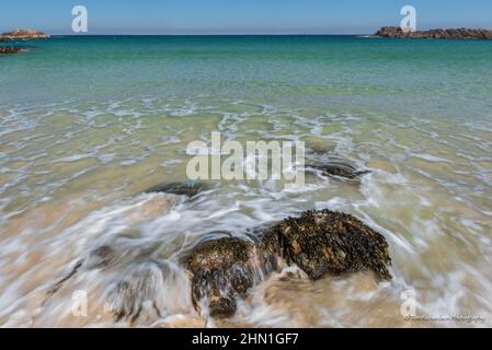 Struan Beach on the Inner Hebridean Isle of Coll Stock Photo