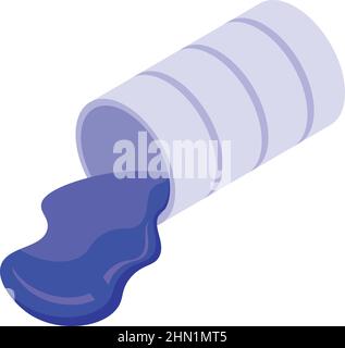 Relax paint icon isometric vector. Abstract positive. Stone picture Stock Vector