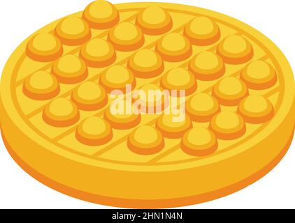 Popit icon isometric vector. Stress game. Sensory toy Stock Vector