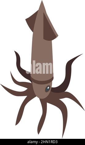 Octopus icon isometric vector. Sea squid. Ocean seafood Stock Vector