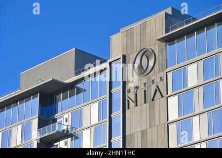 The luxury NIA Hotel (Marriott, The Autograph Collection), Menlo Park CA Stock Photo