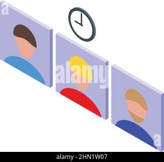 Photo family memory icon isometric vector. Image frame. Album paper Stock Vector