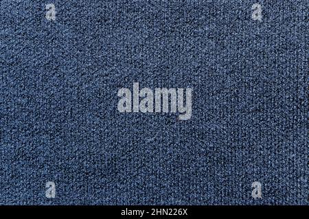 Dark heather blue viscose and polyester jersey fabric texture swatch Stock Photo