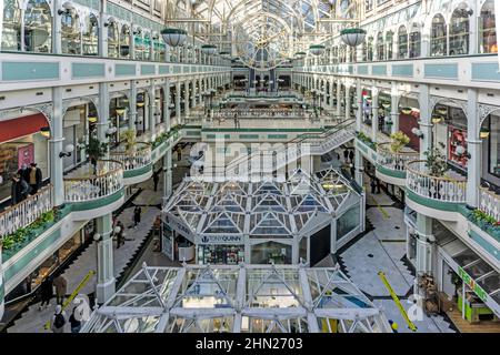 The interior of the St Stephens Green Shopping Centre in dublin, Ireland. Stock Photo