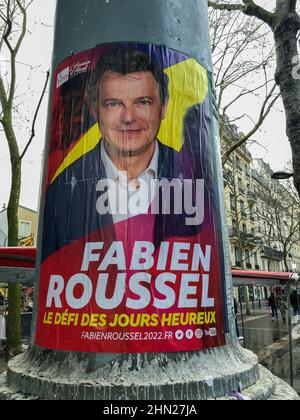 Paris, France, French Election Posters, Presidential Campaigns, on Wall, poster communist party PCF, france elections Stock Photo
