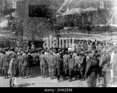 Prima Guerra Mondiale - Tribunale di guerra a Grigno, Valsugana 22 agosto 1917 Stock Photo