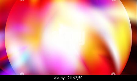 Abstract bright blurred multicolor background. Glowing vector graphic pattern with circle Stock Vector
