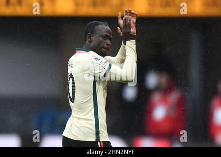 Burnley, UK. 13th Feb, 2022. Liverpool's Sadio Mane during the Premier League match at Turf Moor, Burnley, UK. Picture date: Sunday February 13, 2022. Photo credit should read: Anthony Devlin Credit: Anthony Devlin/Alamy Live News Stock Photo