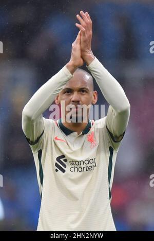 Burnley, UK. 13th Feb, 2022. Liverpool's Fabinho during the Premier League match at Turf Moor, Burnley, UK. Picture date: Sunday February 13, 2022. Photo credit should read: Anthony Devlin Credit: Anthony Devlin/Alamy Live News Stock Photo