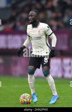 Burnley, UK. 13th Feb, 2022. Liverpool's Naby Keita during the Premier League match at Turf Moor, Burnley, UK. Picture date: Sunday February 13, 2022. Photo credit should read: Anthony Devlin Credit: Anthony Devlin/Alamy Live News Stock Photo