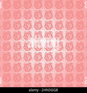 Seamless background with pink roses Stock Vector