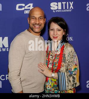 Keegan-Michael Key and Elle Key attends the 2022 Vanity Fair Oscar