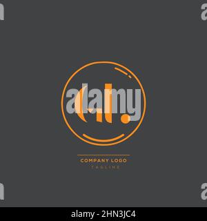 Luxury modern GL Letter Business Logo Design Alphabet Icon Vector Symbol. Creative minimal letter GL logo template. Stock Vector