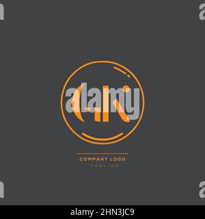 Luxury modern GK Letter Business Logo Design Alphabet Icon Vector Symbol. Creative minimal letter GK logo template. Stock Vector