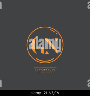 Luxury modern GN Letter Business Logo Design Alphabet Icon Vector Symbol. Creative minimal letter GN logo template. Stock Vector