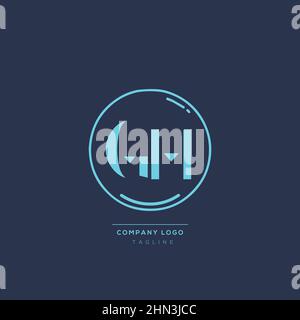 Luxury modern GH Letter Business Logo Design Alphabet Icon Vector Symbol. Creative minimal letter GH logo template. Stock Vector