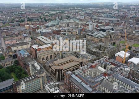 File photo dated 29/07/20 of aerial view of Glasgow, as it has been named the best city for a small business to be based, with London not featuring in the top 25, according to a new report. Stock Photo