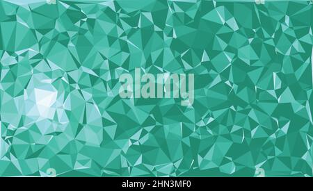 Abstract green triangle shape background. Abstract background of triangles, vector design. Stock Vector