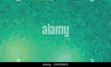 Abstract green triangle shape background. Abstract background of triangles, vector design. Stock Vector