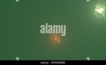 Abstract green triangle shape background. Abstract background of triangles, vector design. Stock Vector