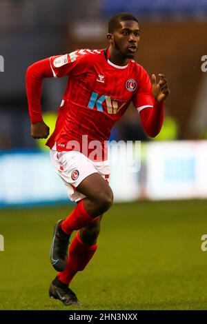 Charlton Athletic’s Daniel Kanu during the Sky Bet League One match at the DW Stadium, Wigan. Picture date: Saturday February 12, 2022. Stock Photo