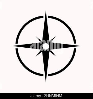 Abstract vector icon on the white, Illustration isolated for graphic and web design. Simple flat symbol. Stock Vector